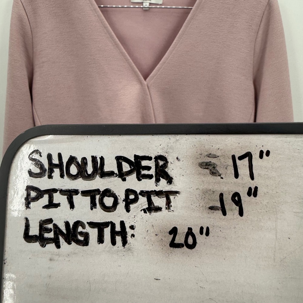 Texture‎ & Thread Madewell Wrap Top Blouse Long Sleeve Pink Tie Front Small - Picture 7 of 7